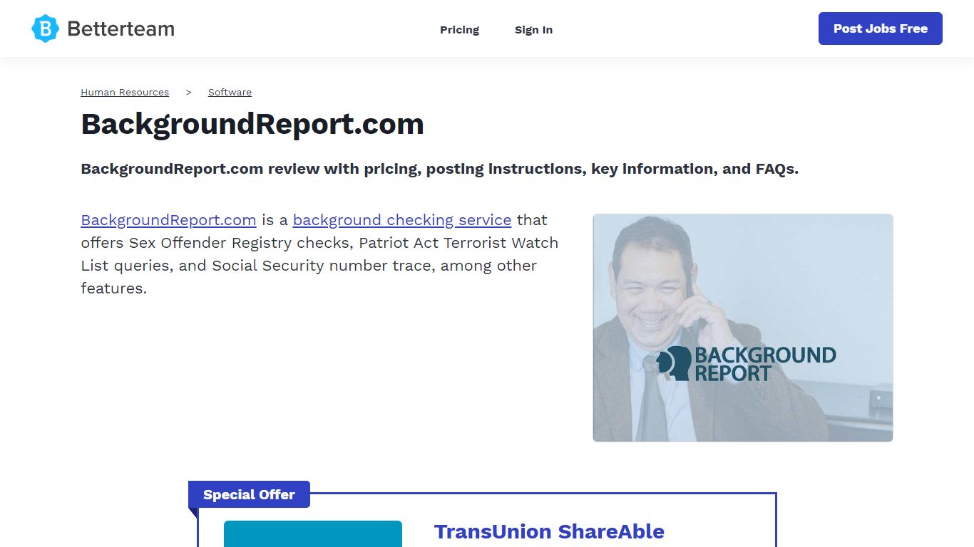 BackgroundReport.com - Betterteam